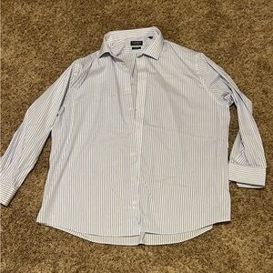 Ralph Lauren Light Blue Striped Button Down Shirt
